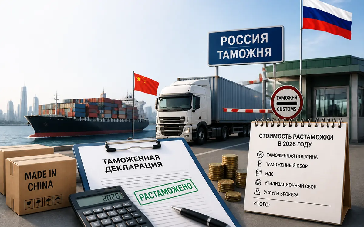 Растаможка грузов из Китая в России: из чего складывается цена в 2026 году